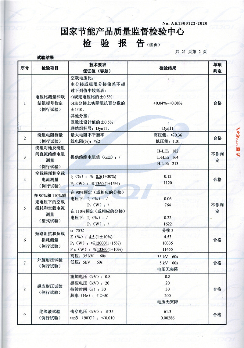 高低压试验报告-S11-1250桃源桃源桃源油浸式变压器-2.jpg